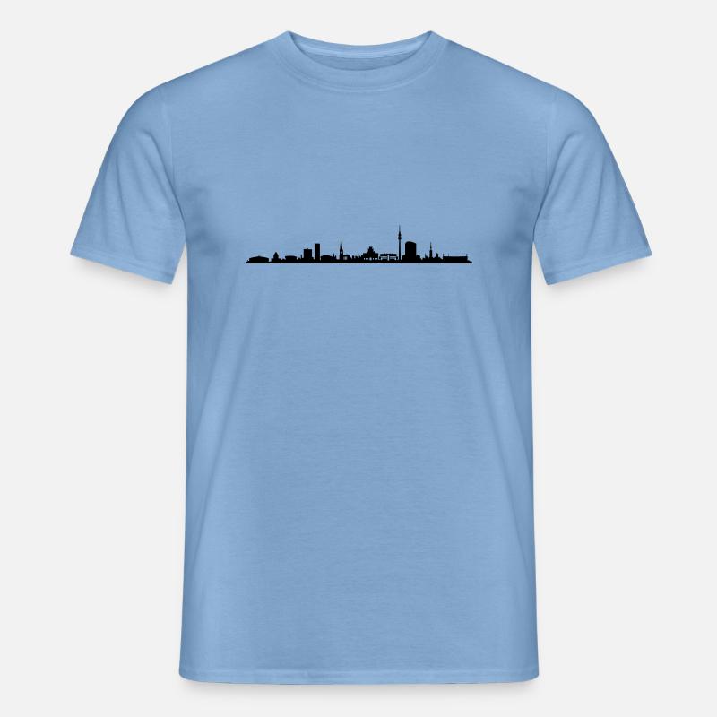 Skyline - Dortmund - Männer T-Shirt - Carolina Blue
