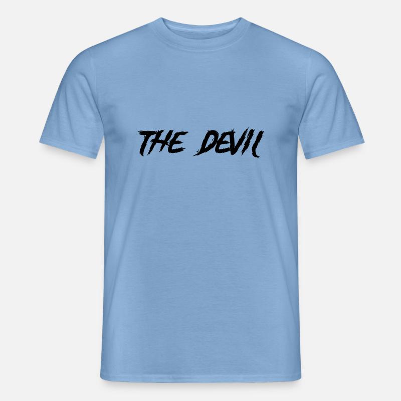 The Devil - Gothik - Männer T-Shirt - Carolina Blue