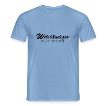 Welsbändiger - Männer T-Shirt - Carolina Blue - Vorne - AI Model Male 178 light (178cm)