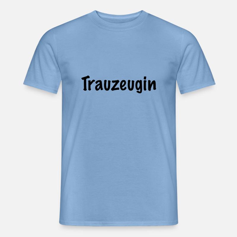 trauzeugin - Männer T-Shirt - Carolina Blue