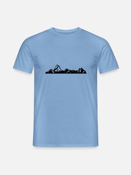 Switzerland - Matterhorn - zermatt - swiss - Men's T-Shirt - carolina blue