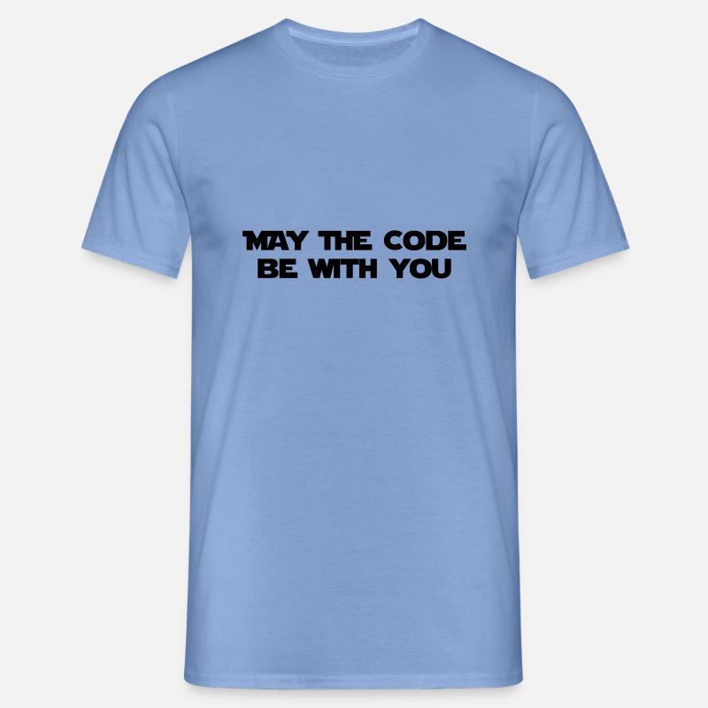 Computer / Developer / Geek / Code / Funny - Men's T-Shirt - carolina blue