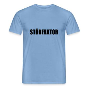 STÖRFAKTOR - Männer T-Shirt - Carolina Blue - Vorne - AI Model Male 178 light (178cm)