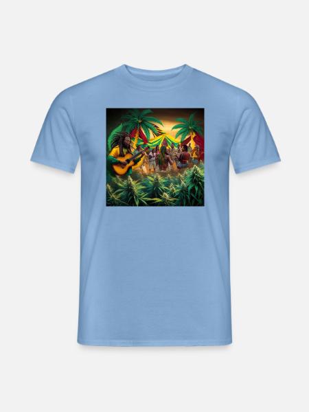Jamaica Nr 2 - Männer T-Shirt - Carolina Blue