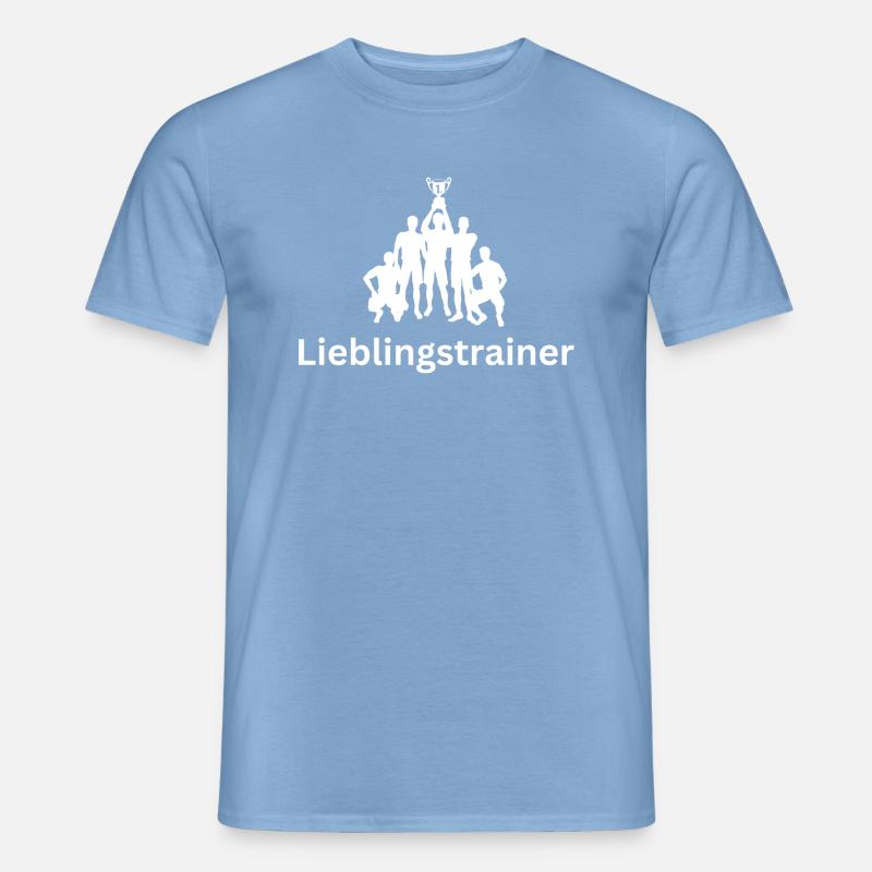 Lieblingstrainer Trainer Sieger Gewinner Pokal - Männer T-Shirt - Carolina Blue