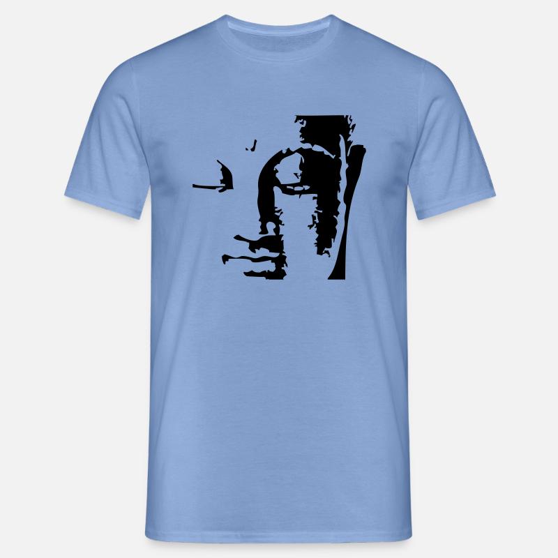 buddhas_face - Männer T-Shirt - Carolina Blue