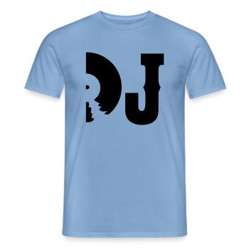 dj - T-shirt homme - carolina blue - Devant - AI Model Male 178 light (178cm)