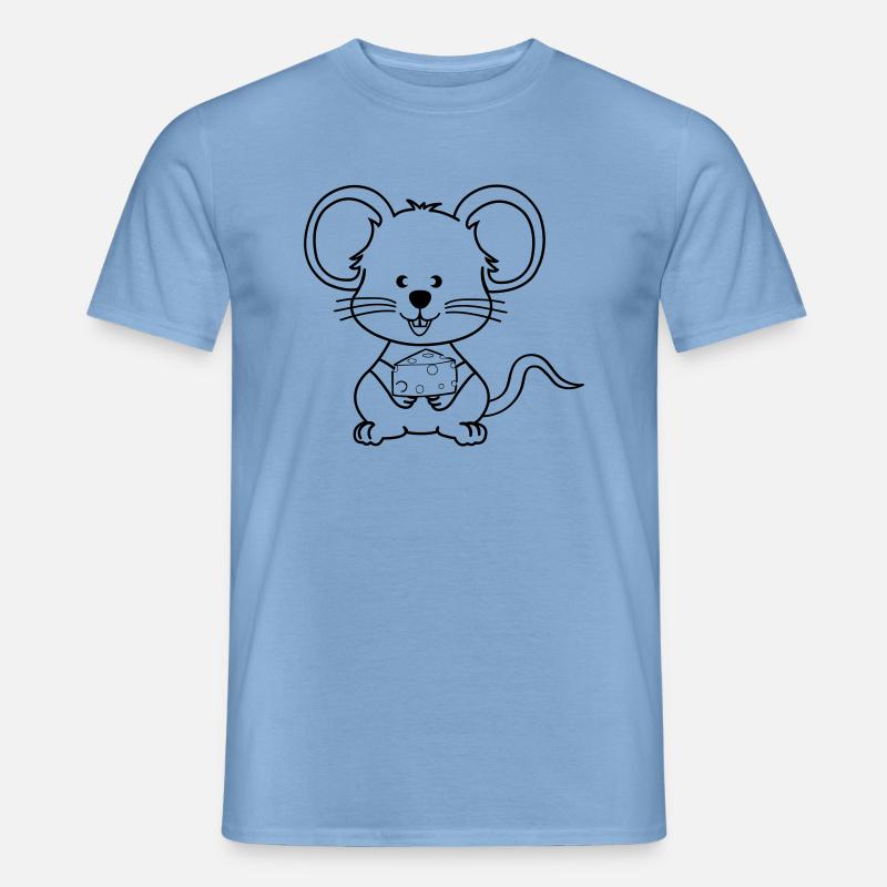 maus comic - Männer T-Shirt - Carolina Blue