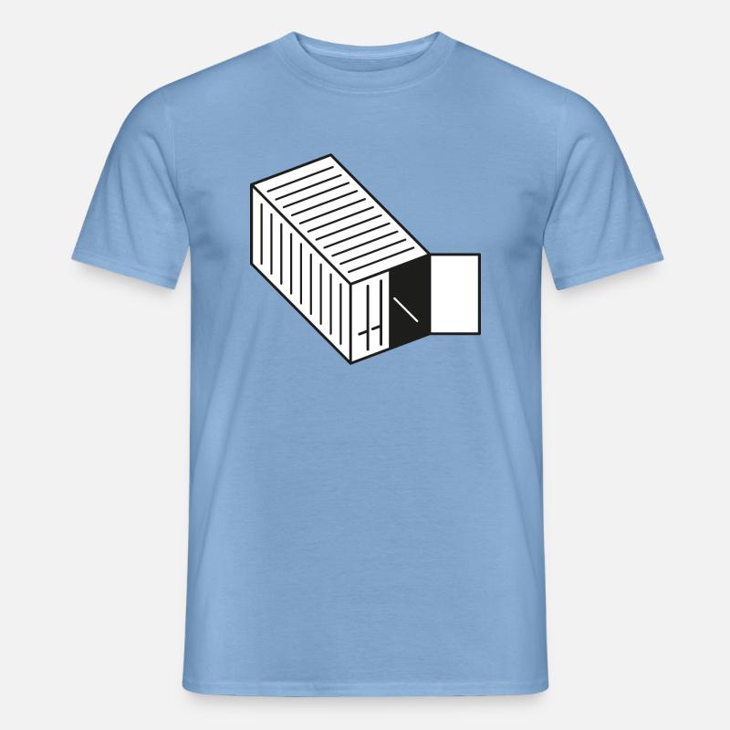 ISO-Container Seecontainer Schiffscontainer TEU - Männer T-Shirt - Carolina Blue