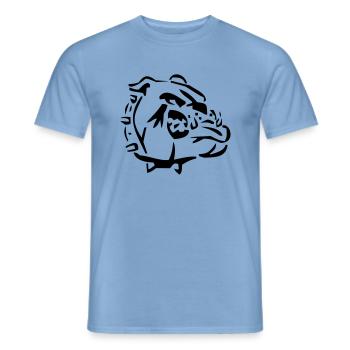 Bulldogge - Männer T-Shirt - Carolina Blue - Vorne - AI Model Male 178 light (178cm)