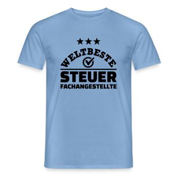 Steuerfachangestellte - Männer T-Shirt - Carolina Blue - Vorne - AI Model Male 178 light (178cm)