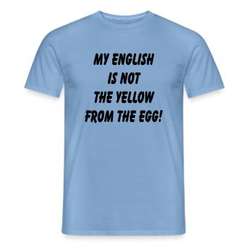 my_english_is_not - T-shirt homme - carolina blue - Devant - AI Model Male 178 light (178cm)