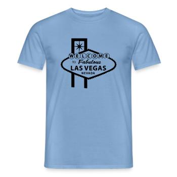 Las Vegas - T-shirt homme - carolina blue - Devant - AI Model Male 178 light (178cm)