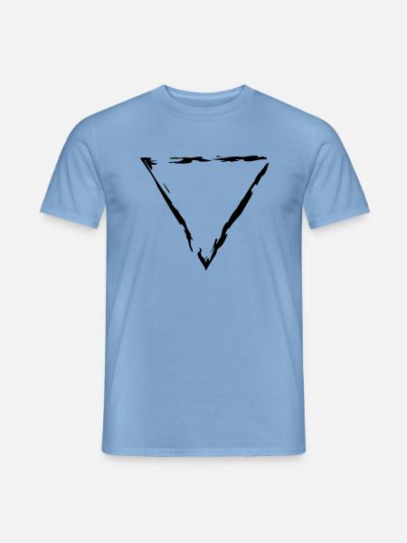dreieck rahmen umrandung dekorativ cool design sty - Männer T-Shirt - Carolina Blue