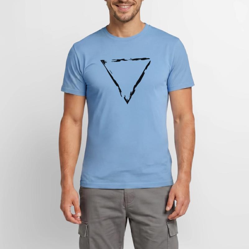 triangle frame edging decorative cool design sty Men’s T-shirt
