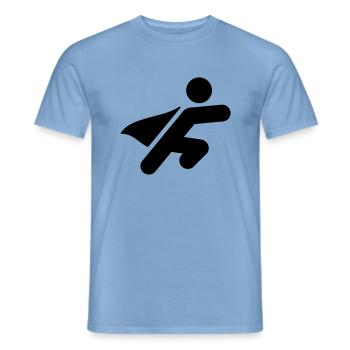 Superhero Symbol - Männer T-Shirt - Carolina Blue - Vorne - AI Model Male 178 light (178cm)