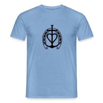 Camargue - Männer T-Shirt - Carolina Blue - Vorne - AI Model Male 178 light (178cm)