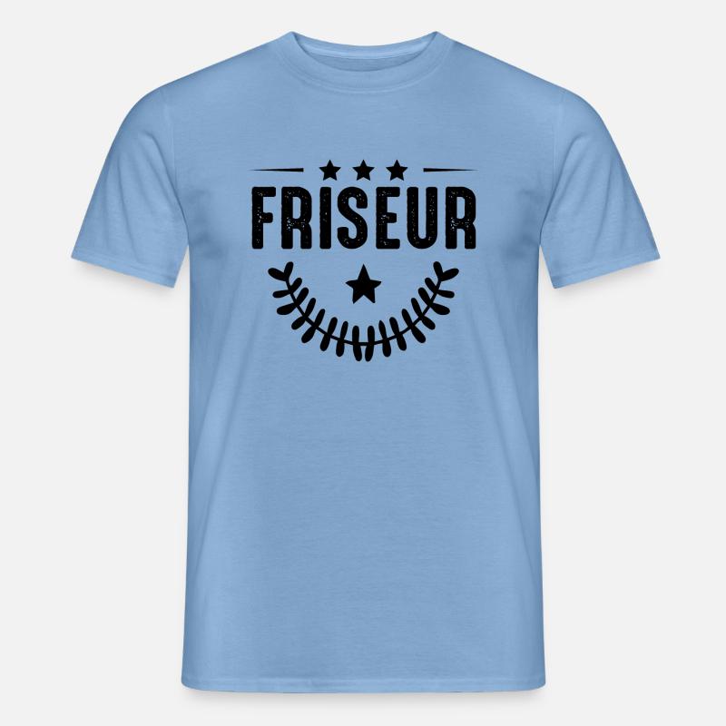 Friseur Beruf - Männer T-Shirt - Carolina Blue