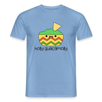 Saint guacamoly mignon kawaii cuisine mexicaine - T-shirt homme - carolina blue - Devant - AI Model Male 178 light (178cm)