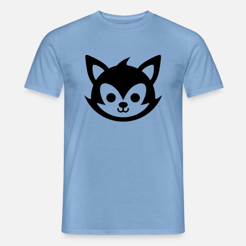 Fuchs - Männer T-Shirt - Carolina Blue