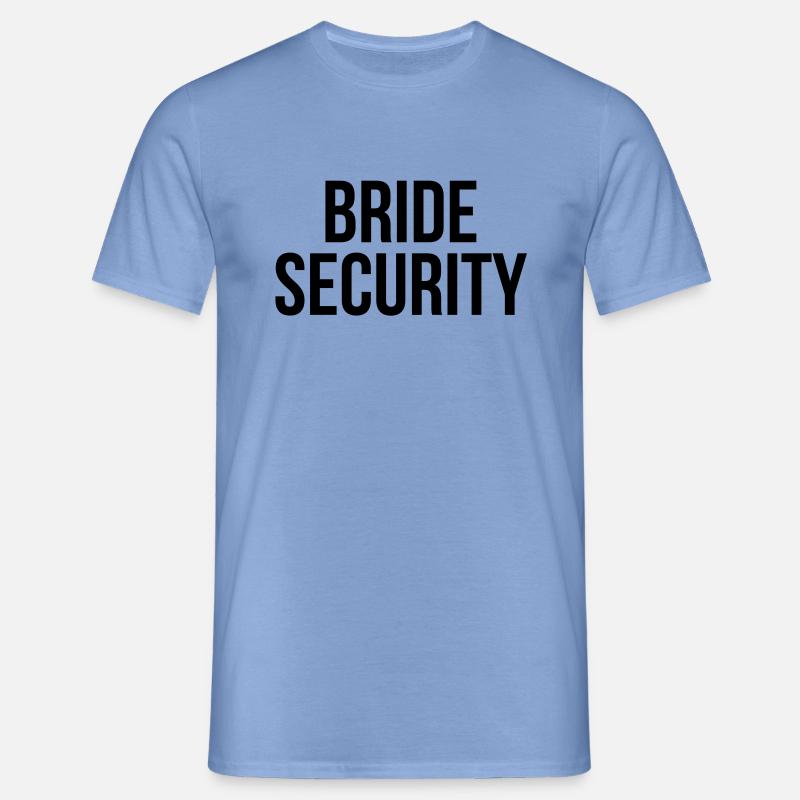 Bride security - Männer T-Shirt - Carolina Blue