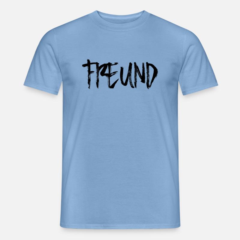 Freund - Männer T-Shirt - Carolina Blue