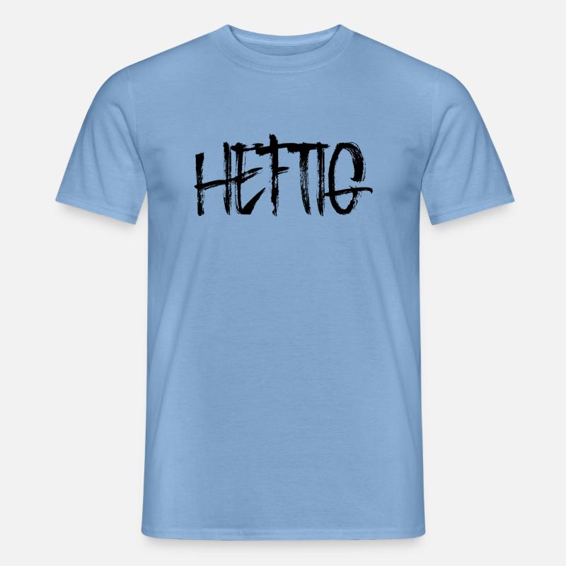 Heftig - Männer T-Shirt - Carolina Blue
