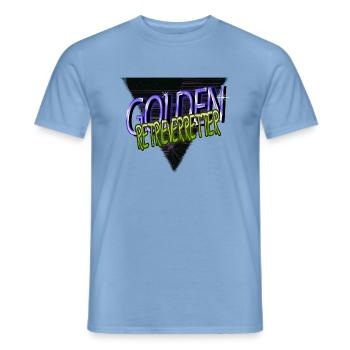 Bday Birthday Dog Shepherd Dog Bloodhound Great Dane - Men's T-Shirt - carolina blue - Front - AI Model Male 178 light (178cm)