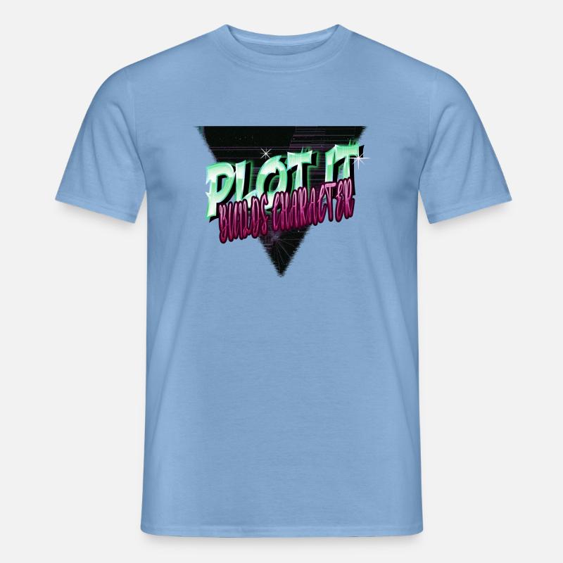 funny present storytelling techniques - Männer T-Shirt - Carolina Blue