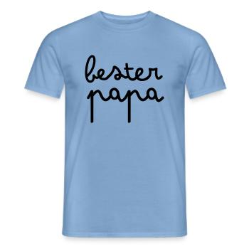 Meilleur papa - T-shirt homme - carolina blue - Devant - AI Model Male 178 light (178cm)