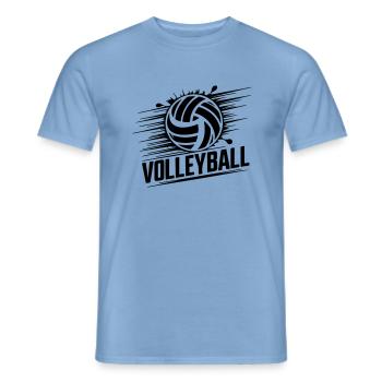 volleyball - Men's T-Shirt - carolina blue - Front - AI Model Male 178 light (178cm)