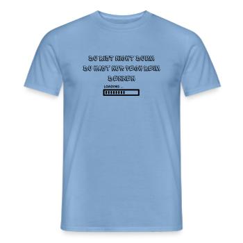 Pech beim Denken - Männer T-Shirt - Carolina Blue - Vorne - AI Model Male 178 light (178cm)