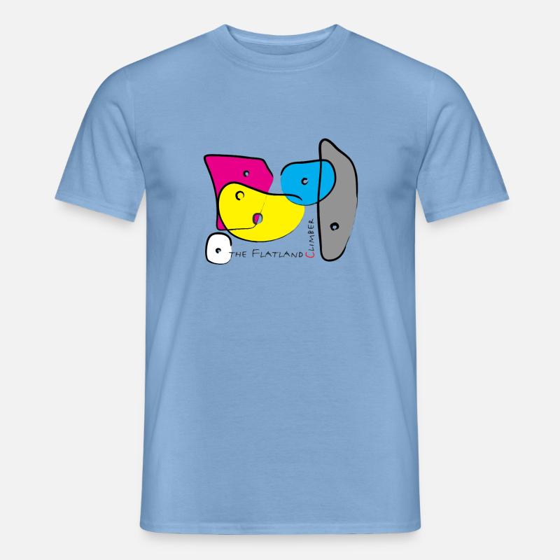 Bouldergriffe Farbe 3 - Männer T-Shirt - Carolina Blue