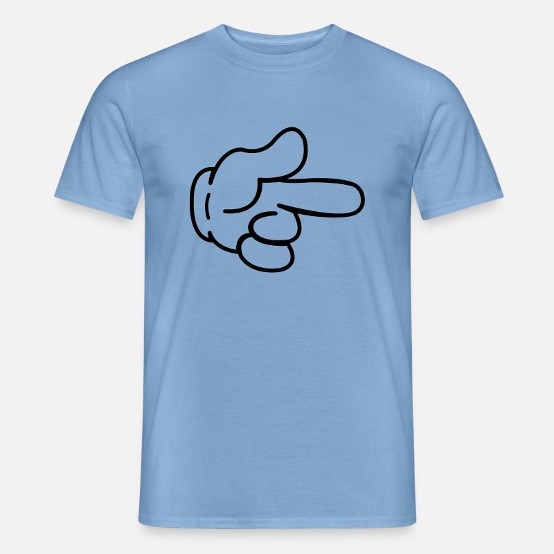 hand_comic_1 - Männer T-Shirt - Carolina Blue