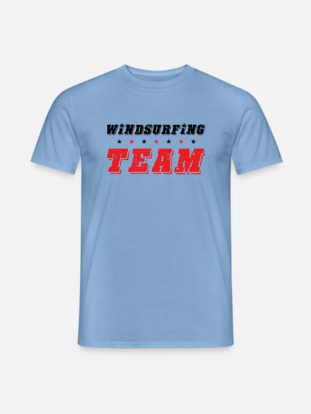 Windsurfing Team - Männer T-Shirt - Carolina Blue