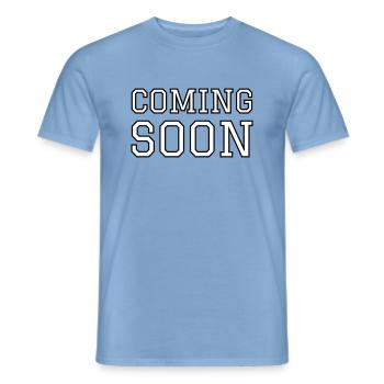 Coming Soon - Männer T-Shirt - Carolina Blue - Vorne - AI Model Male 178 light (178cm)