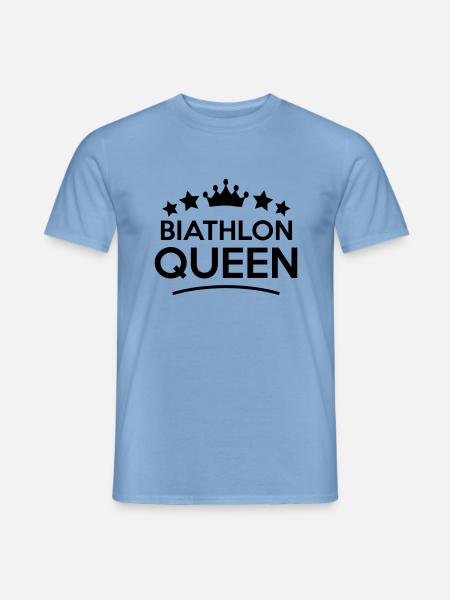 biathlon queen stars - Männer T-Shirt - Carolina Blue