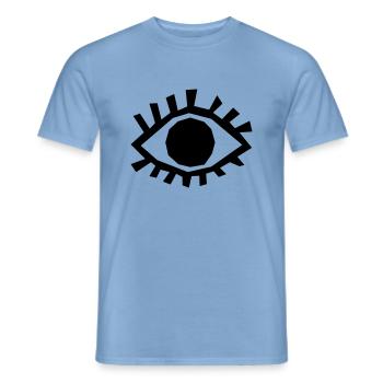 Auge - Männer T-Shirt - Carolina Blue - Vorne - AI Model Male 178 light (178cm)