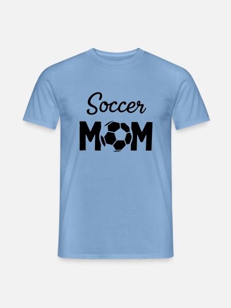 Fußballmama - Männer T-Shirt - Carolina Blue