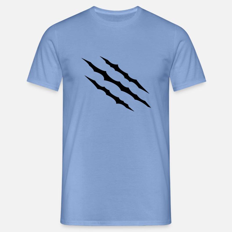 Scratches - Men's T-Shirt - carolina blue