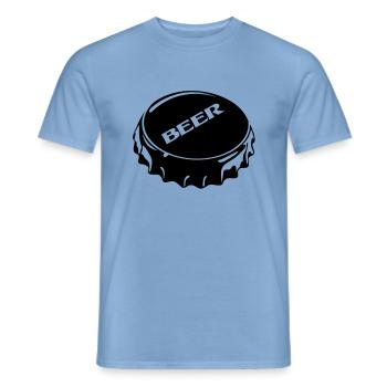 Kronkorken - Men's T-Shirt - carolina blue - Front - AI Model Male 178 light (178cm)