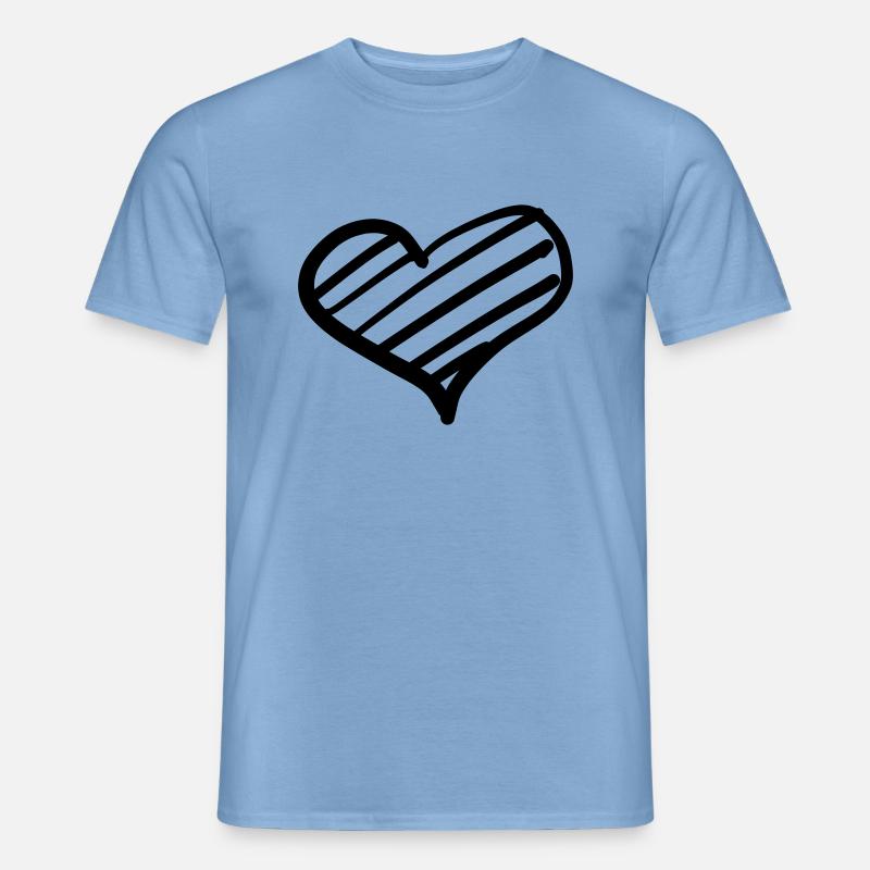 Hearts 1 - Männer T-Shirt - Carolina Blue