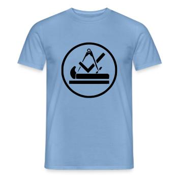Tischler - Männer T-Shirt - Carolina Blue - Vorne - AI Model Male 178 light (178cm)