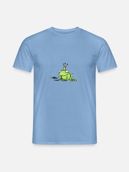 Froschkönig - Männer T-Shirt - Carolina Blue