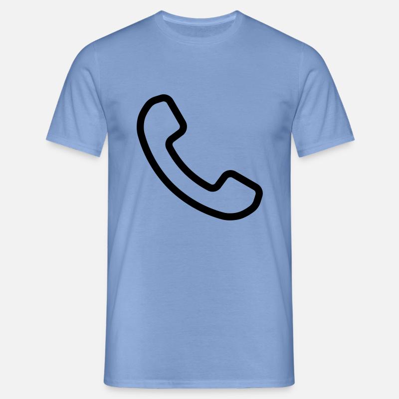 Telefon - Koszulka męska - błękit karoliński
