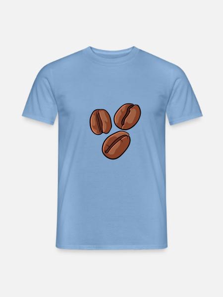 Kaffeebohne Kaffee Koffein Espresso Geschenk - Männer T-Shirt - Carolina Blue