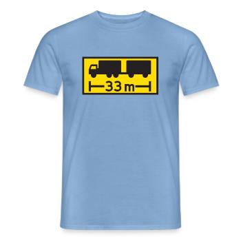 33m - T-shirt homme - carolina blue - Devant - AI Model Male 178 light (178cm)