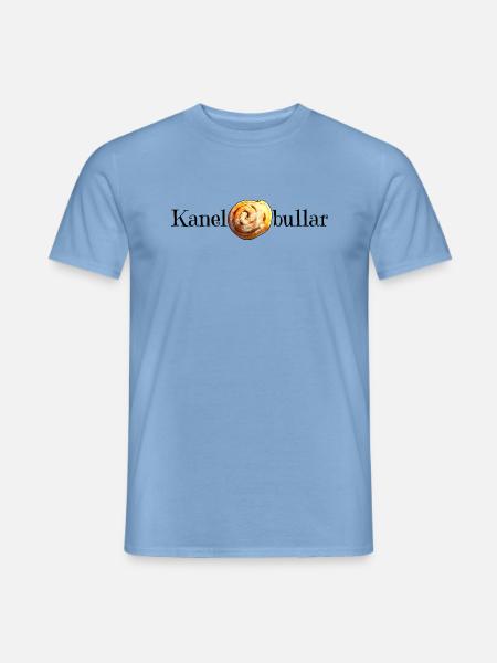 Zimtschnecke / Kanelbullar - Bild mit Schriftzug - Männer T-Shirt - Carolina Blue