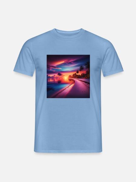 Hollywood Hills - Männer T-Shirt - Carolina Blue