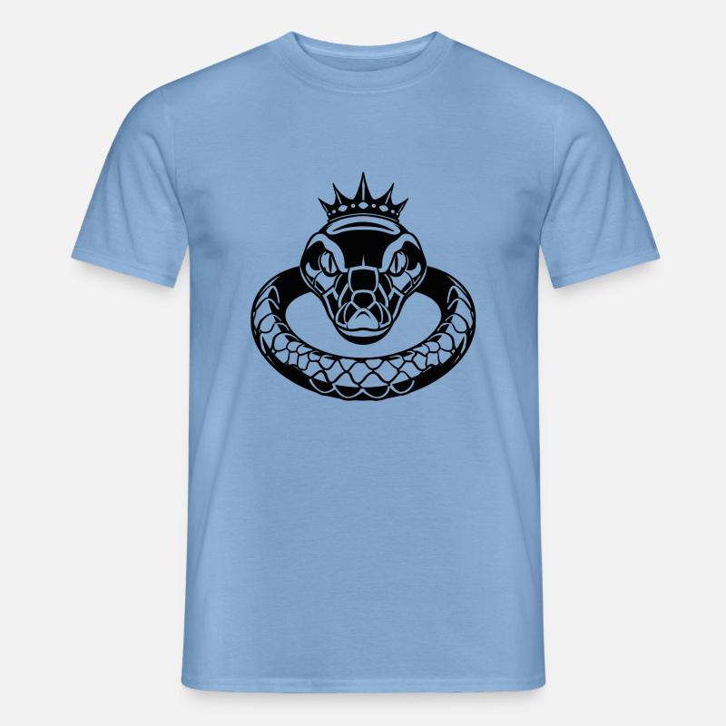Eleganz der königlichen Python - Männer T-Shirt - Carolina Blue